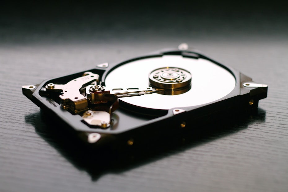Photo of a hard drive