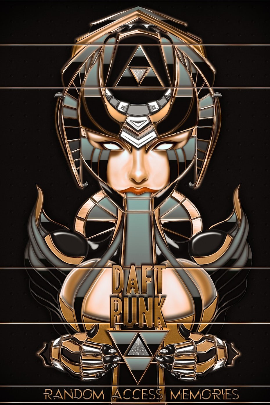 biomechanical head, chest, and hands