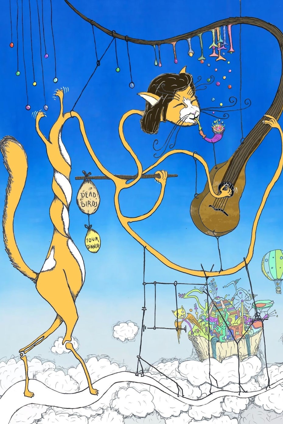dream-like magical cat