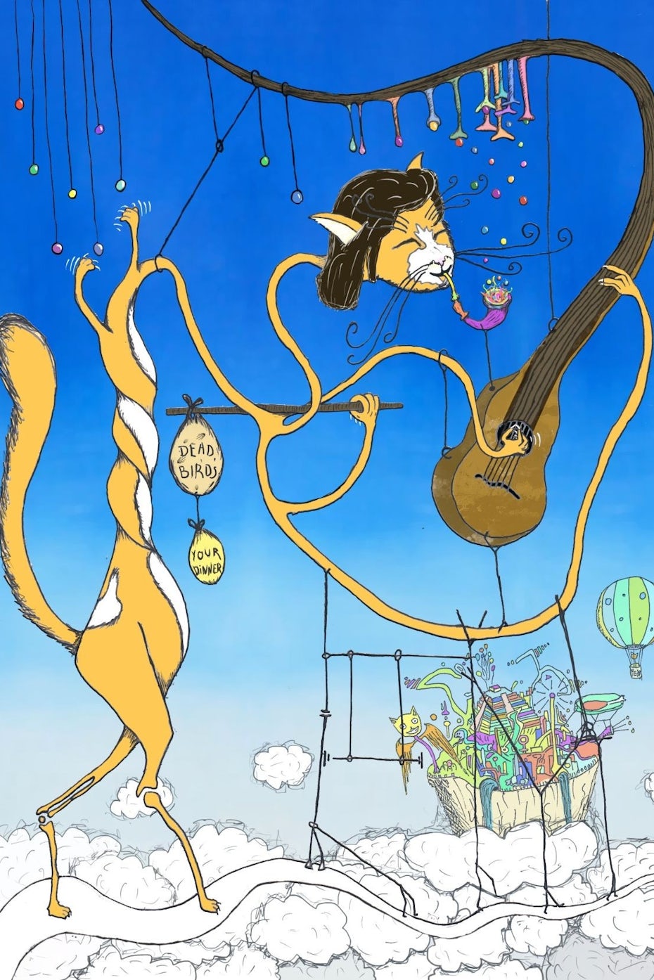 dream-like magical cat