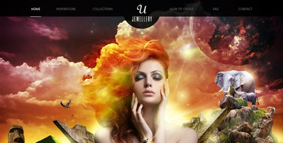 beauty and desire surreal web design
