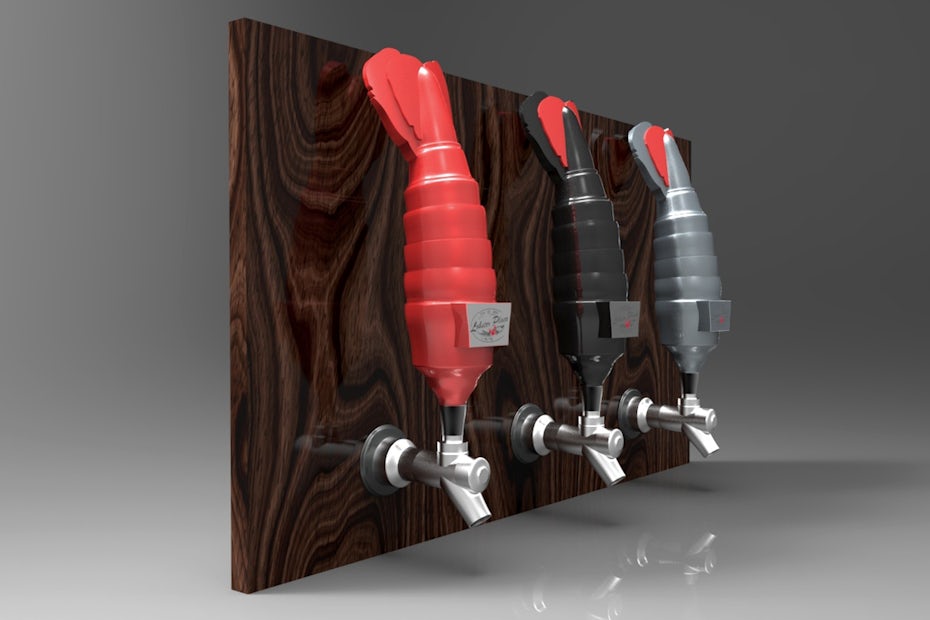 lobster beer tap design