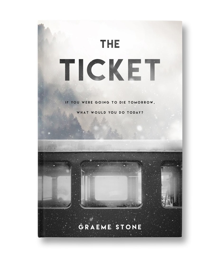 book cover design for The Ticket