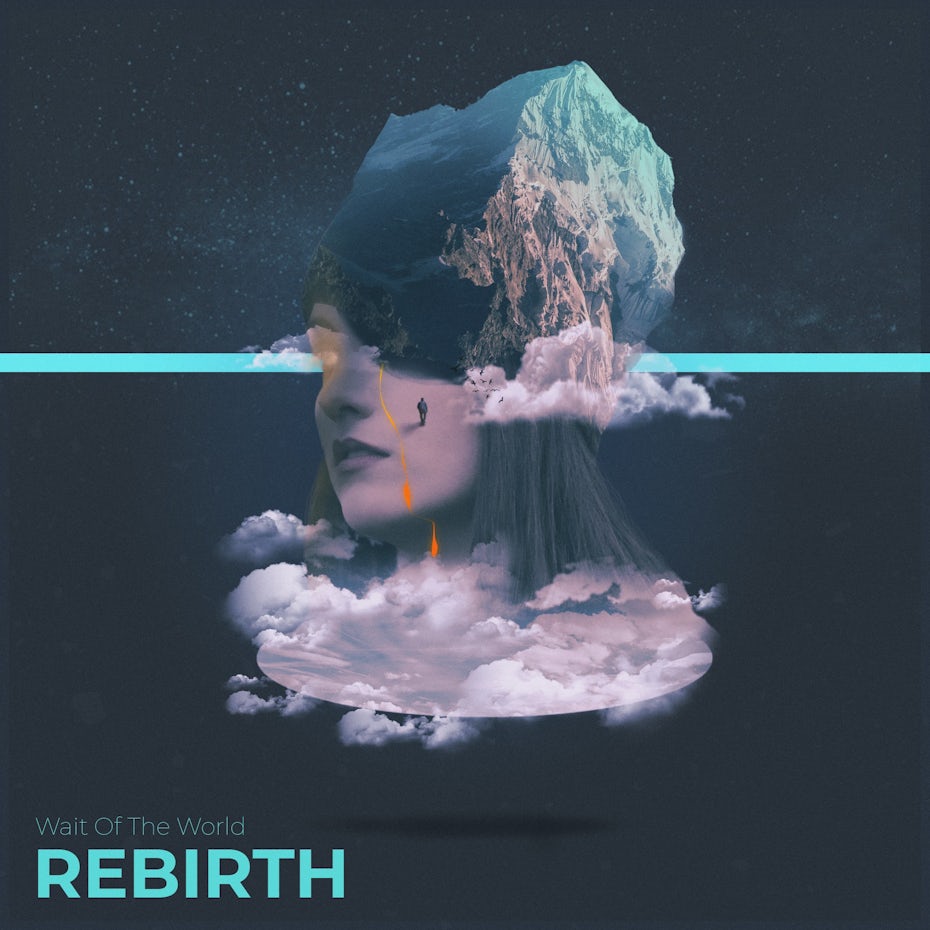 Ethereal weeping elongated skull woman