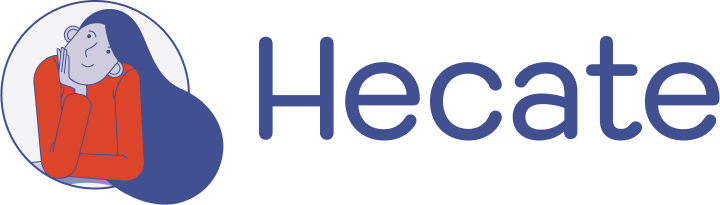 Hecate wordmark and mascot