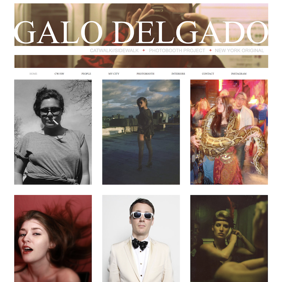 Galo Delgado Wix website
