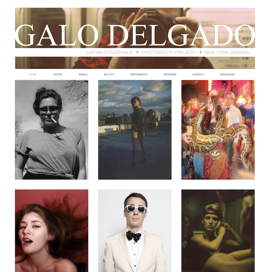 Galo Delgado Wix website