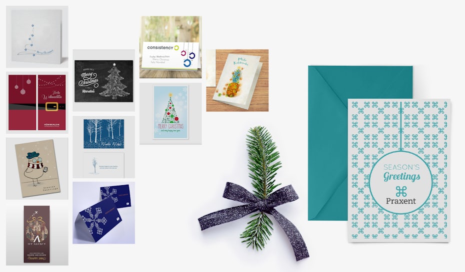 Custom holiday cards for businesses: ideas, inspiration and how-to - 99designs
