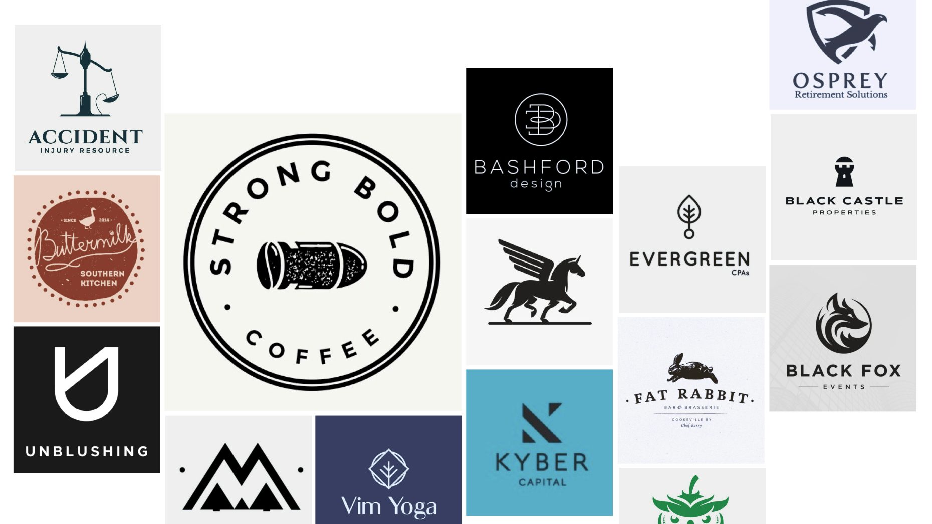 33 monochrome logos that are the new black - 99designs