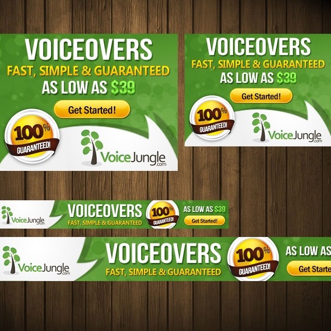 VoiceJungle banner ad design