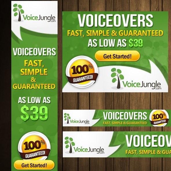 VoiceJungle banner ad design
