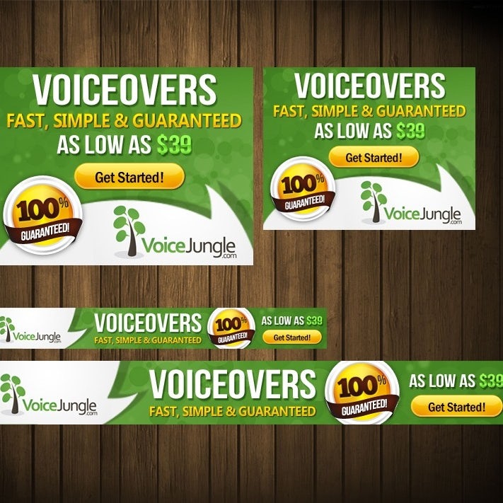 VoiceJungle banner ad design