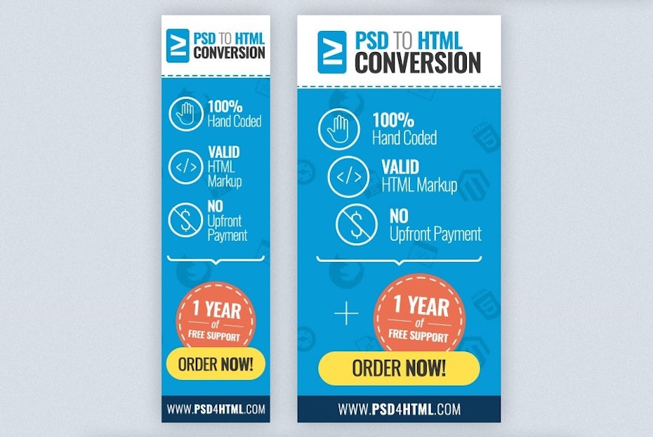 Colorful banner ad design