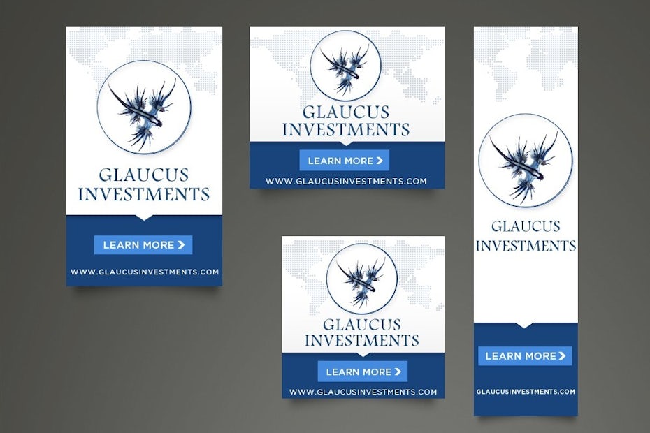 Glaucus Investments banner ad design