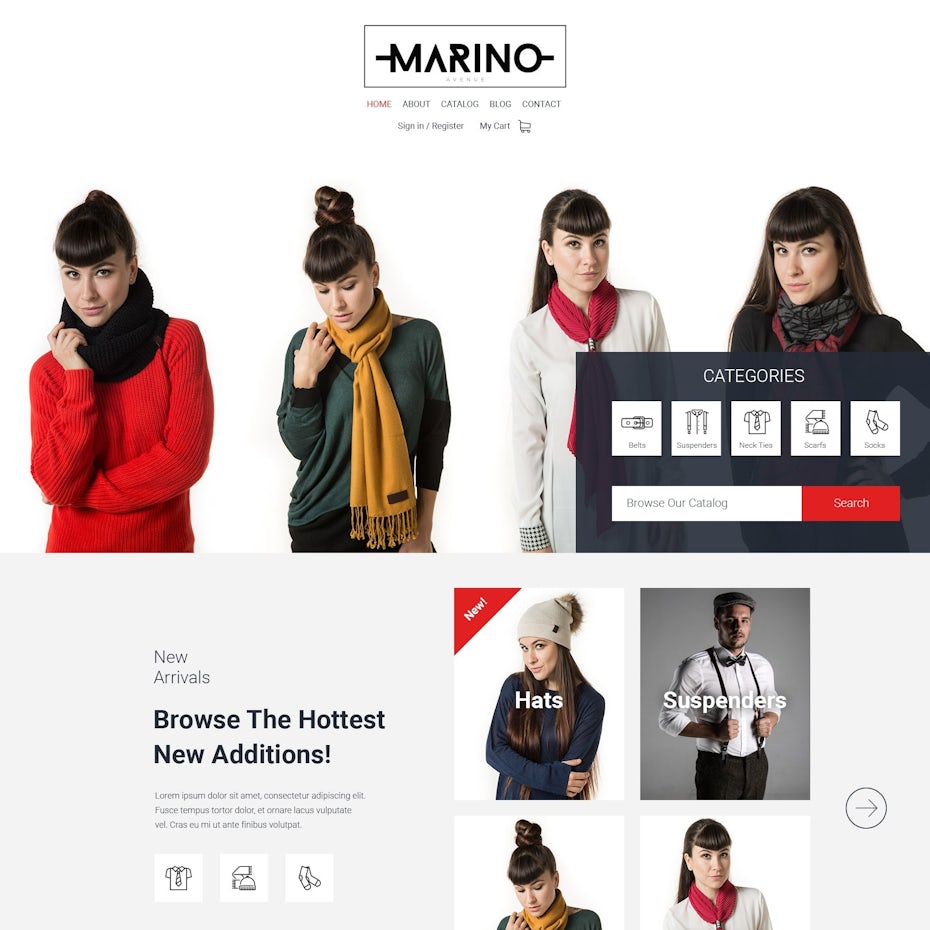 Women’s fashion website design