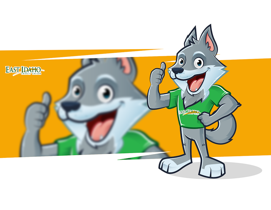 East Idaho Credit Union wolf mascot