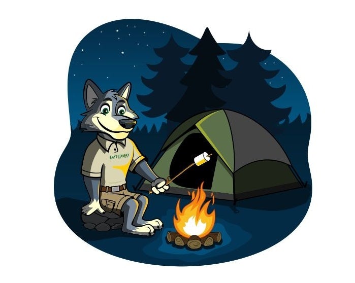 East Idaho Credit Union wolf mascot