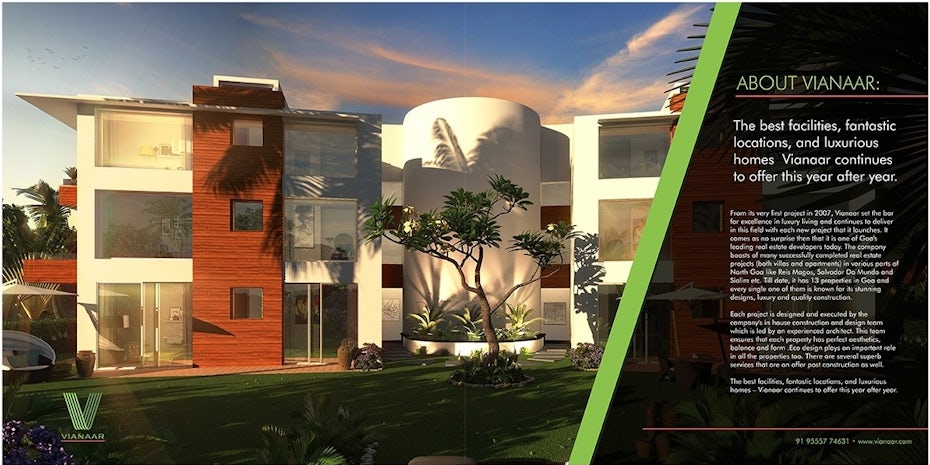Luxury real estate brochure