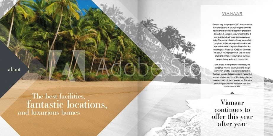 Luxury real estate brochure