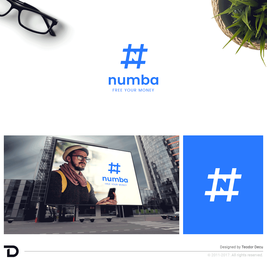 An animated design mockup