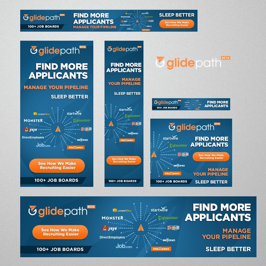 GlidePath banner ad design