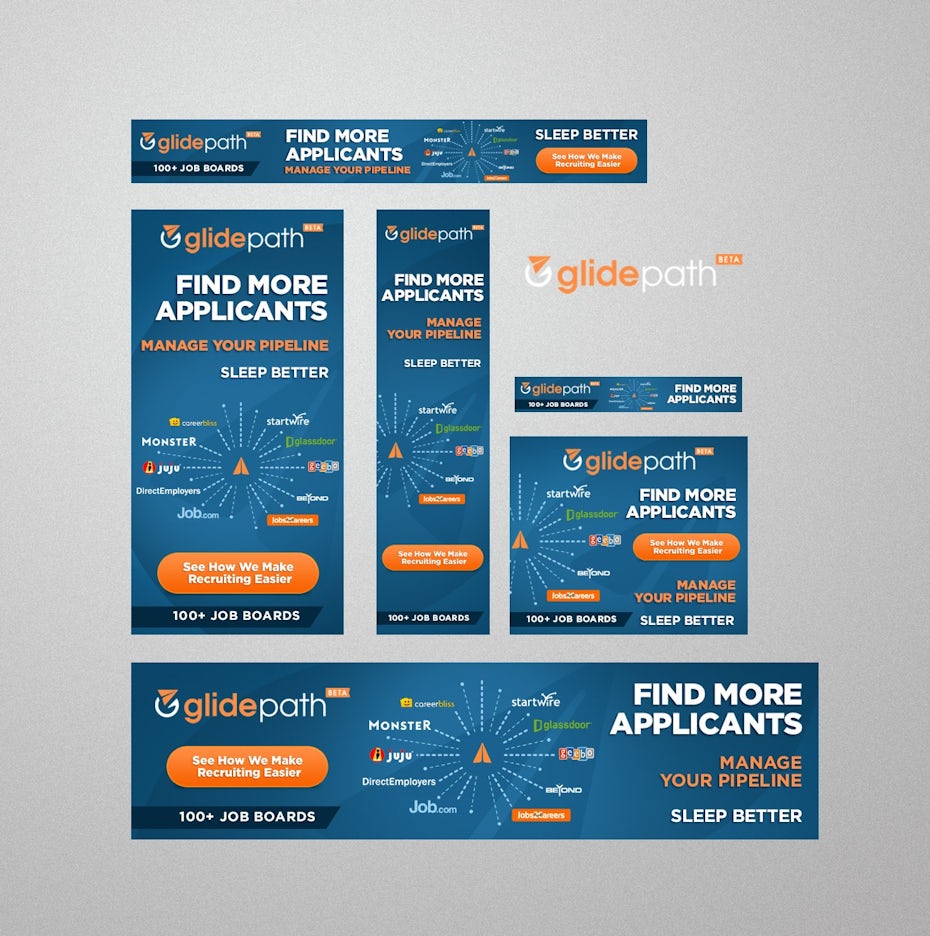 GlidePath banner ad design