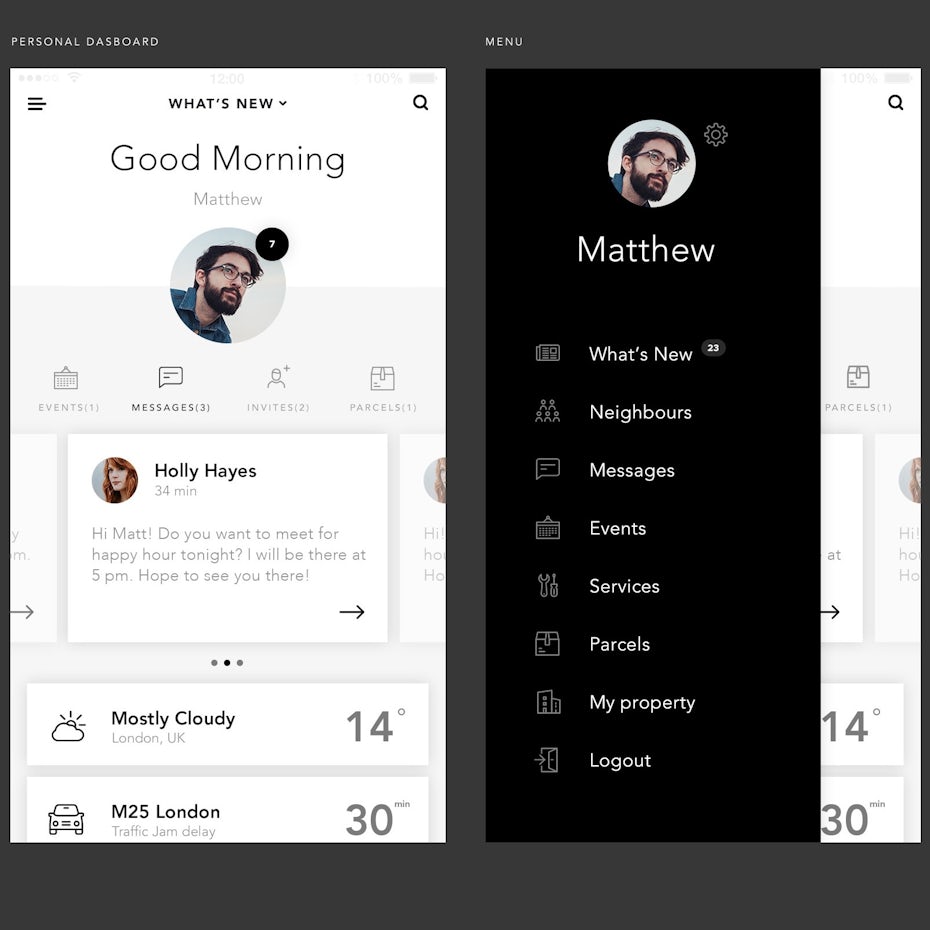 Sophisticated Community App Design