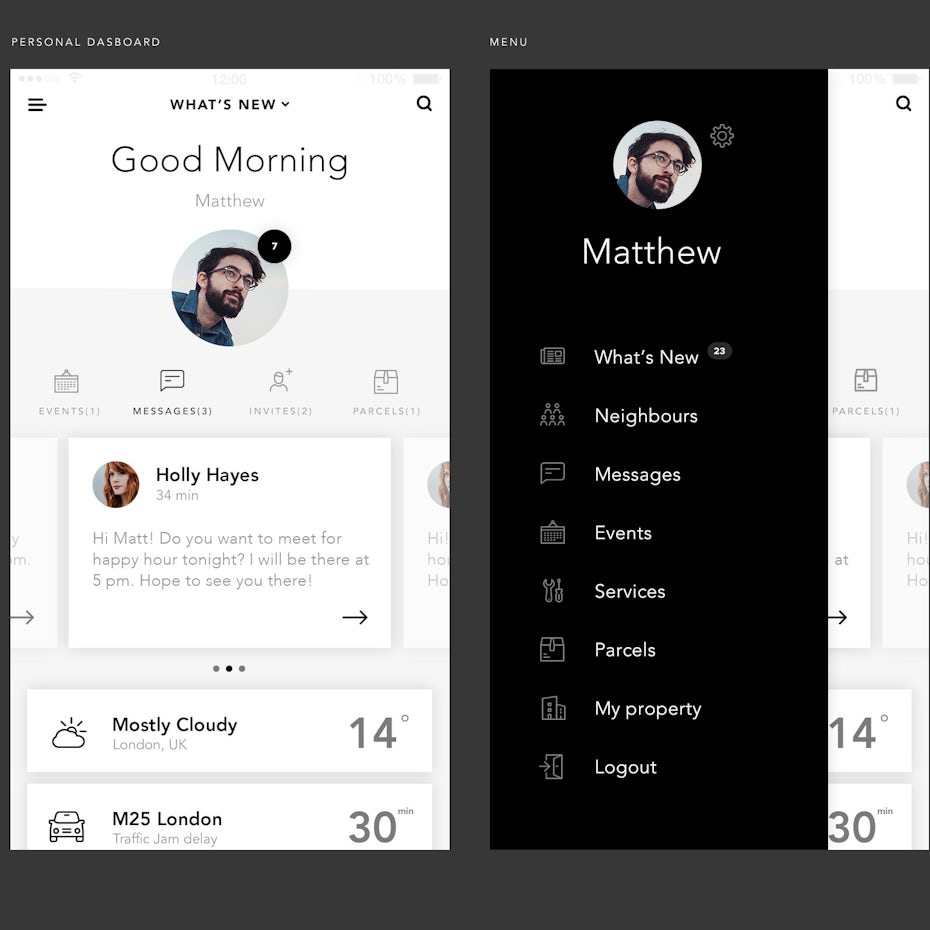 Sophisticated Community App Design