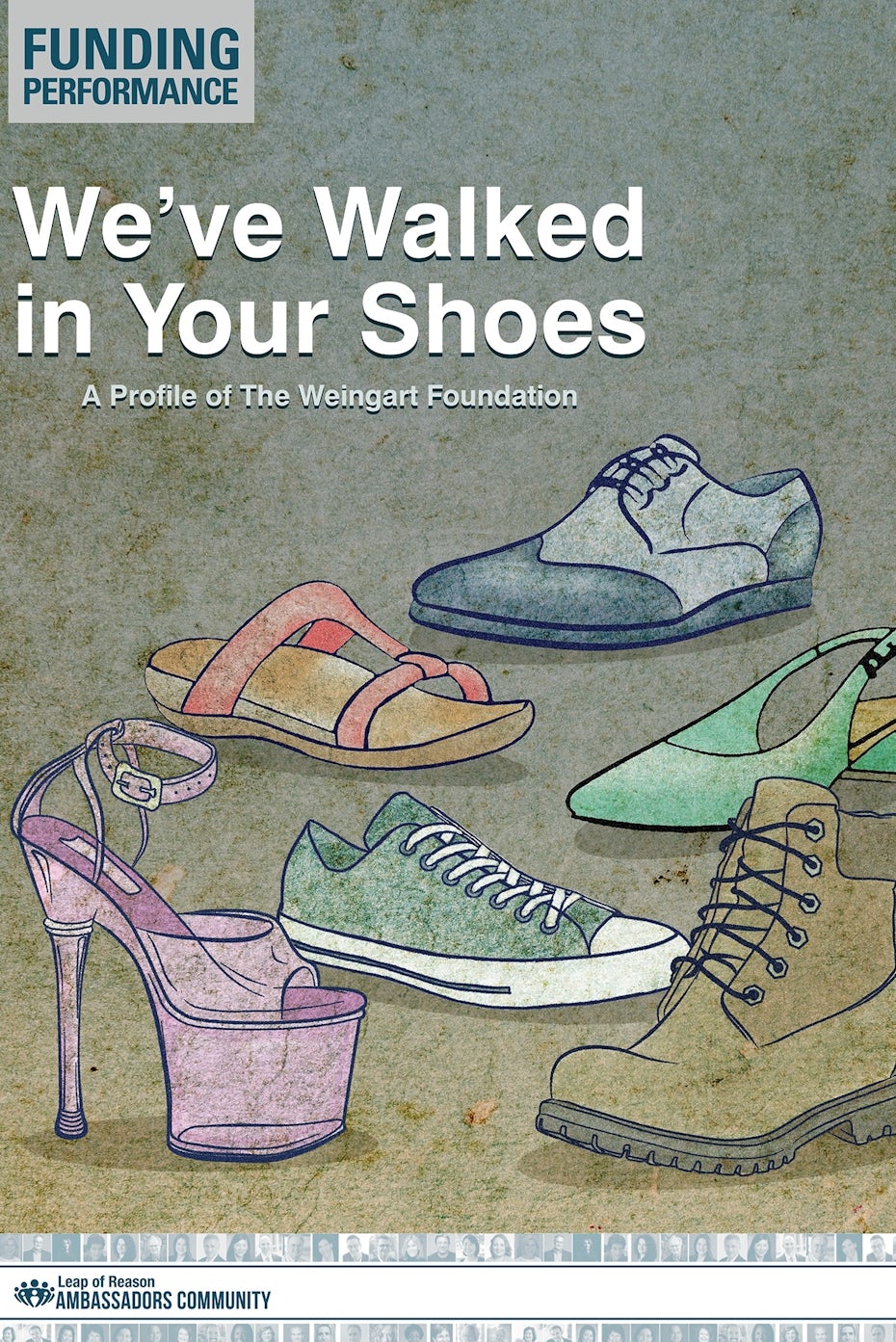 Shoe-themed magazine cover