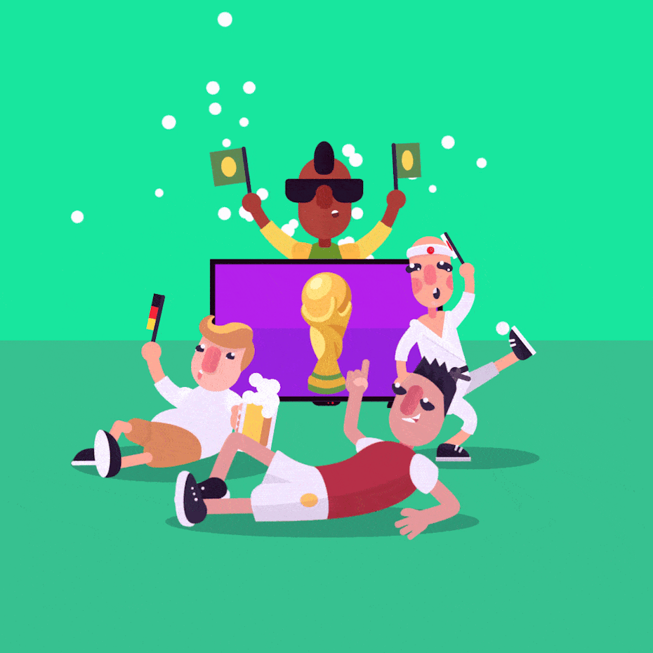 soccer themed banner ad