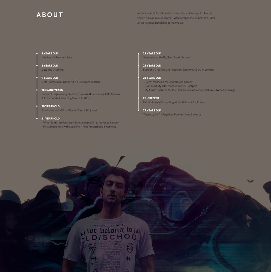 Andrea Saccardo web design