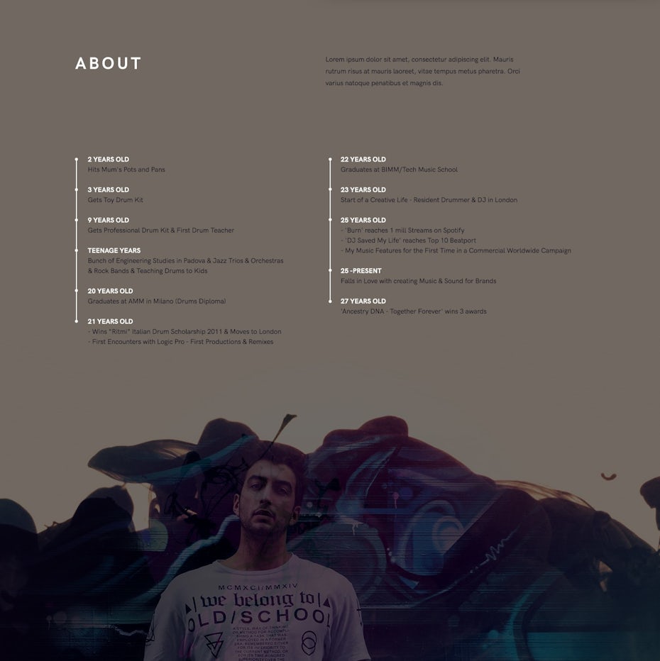 Andrea Saccardo web design
