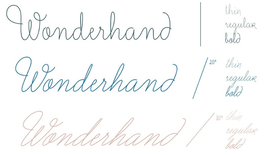 Wonderhand font family overview