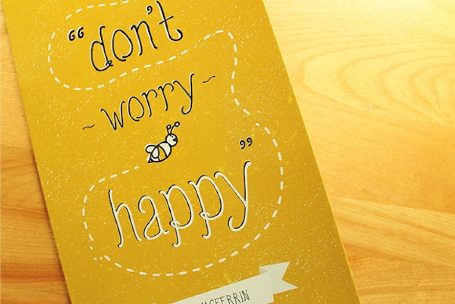 Dont worry bee happy card