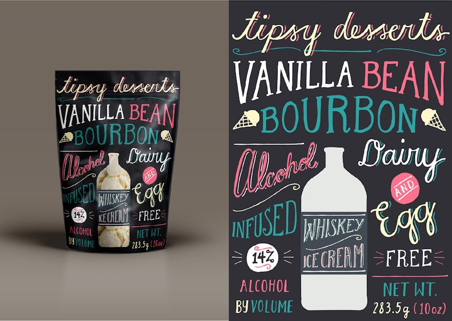 Whiskey Ice Cream whimsical font
