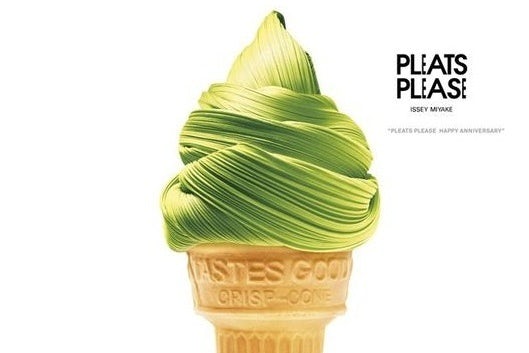 Ice cream textile texture