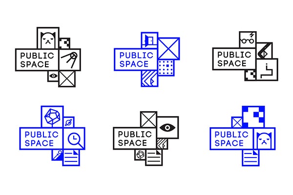different logo option for public space