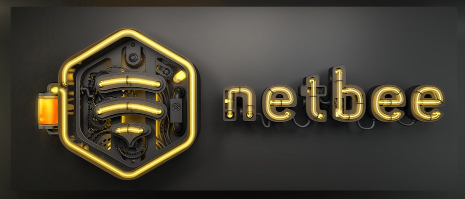 3D netbee logo