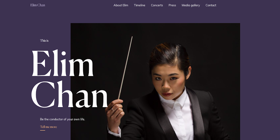 Elim Chan web design