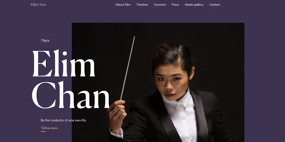 Elim Chan web design