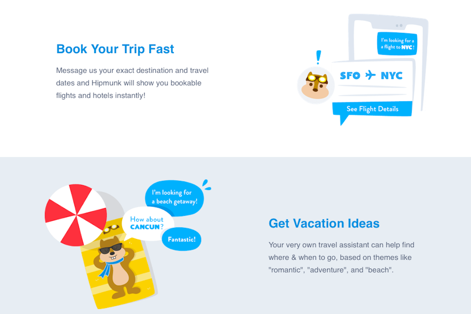 Hipmunk web design