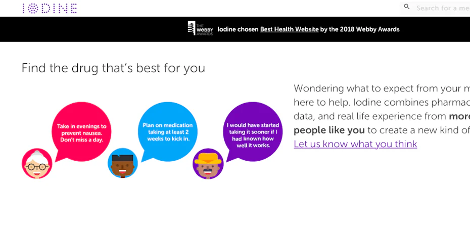 The Webby Awards web design