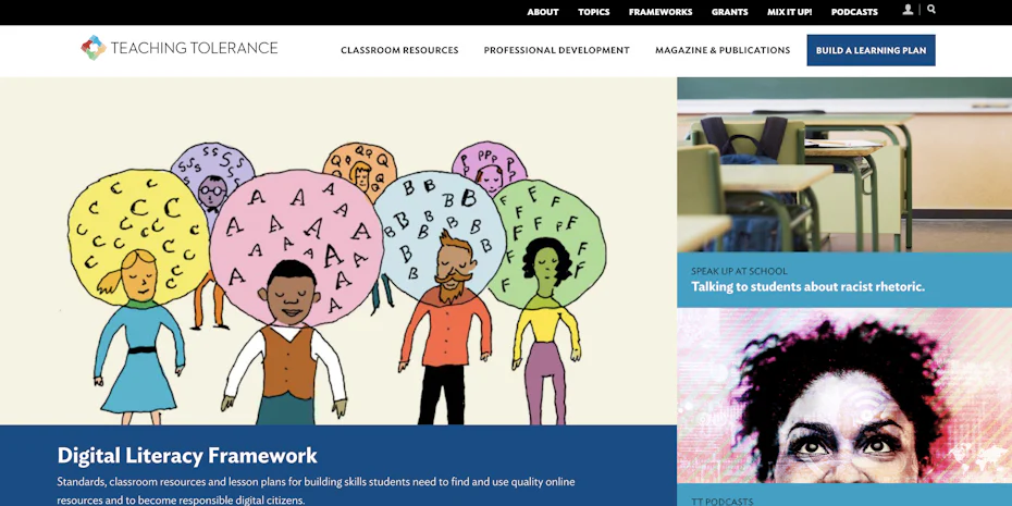 tolerance.org web design