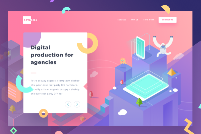 Savagely website design