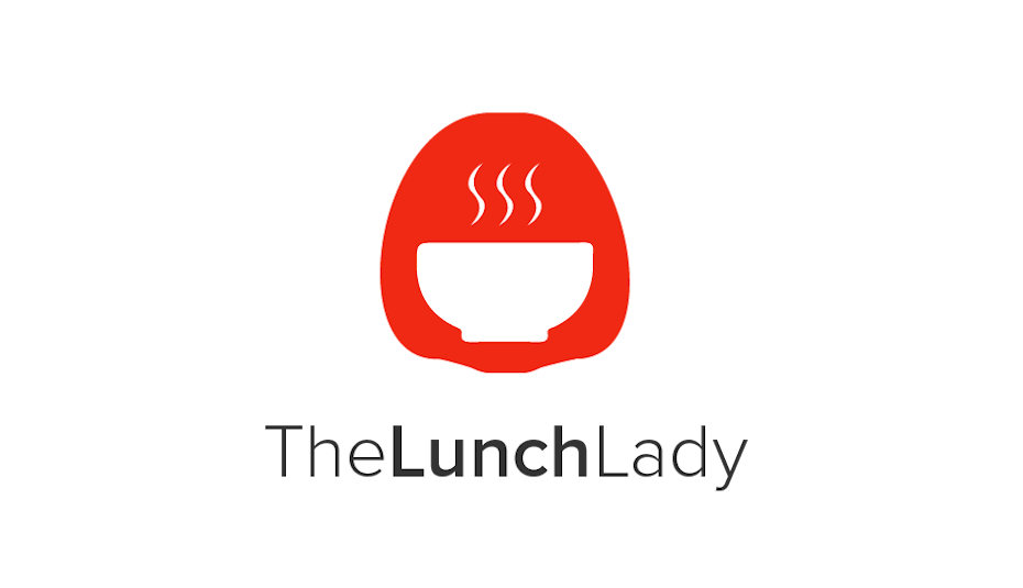 Un de nos exemples de logos uniques pour The Lunch Lady