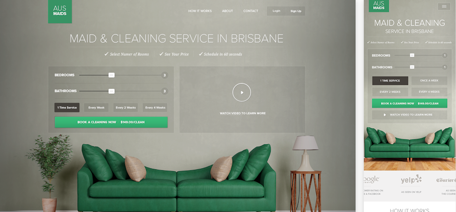 AUSMAIDS网页设计