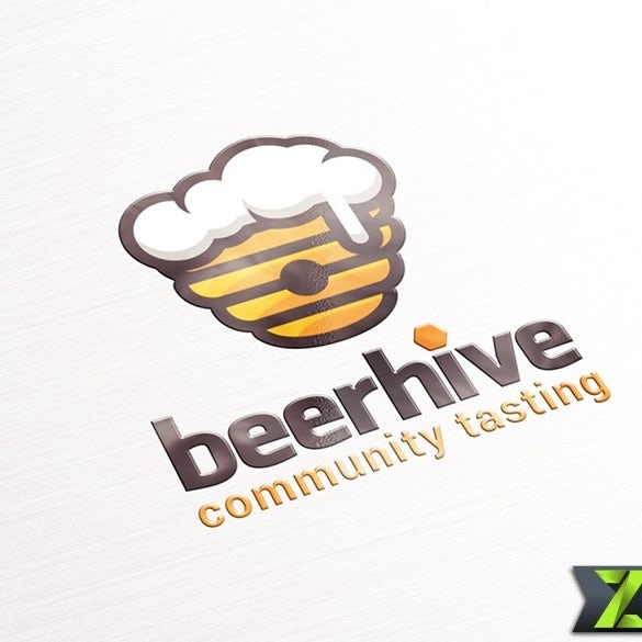 Beehive-shaped beer glass
