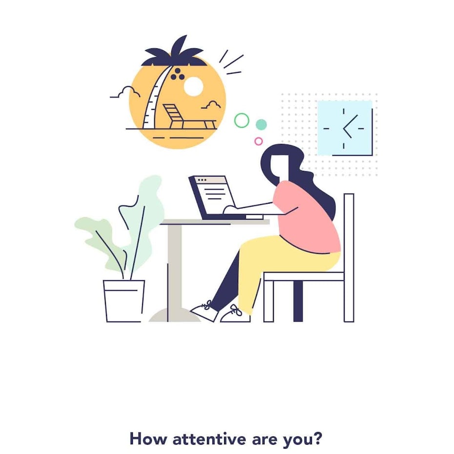 How attentive are you? illustration