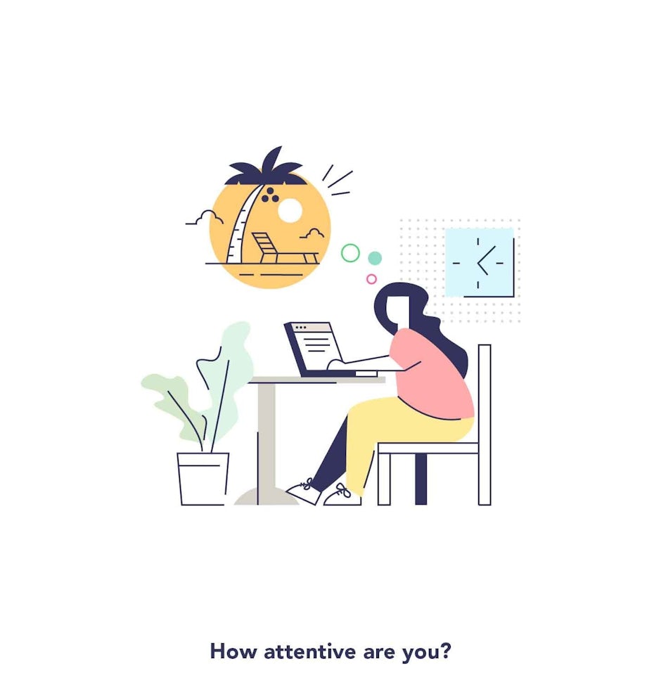 How attentive are you? illustration