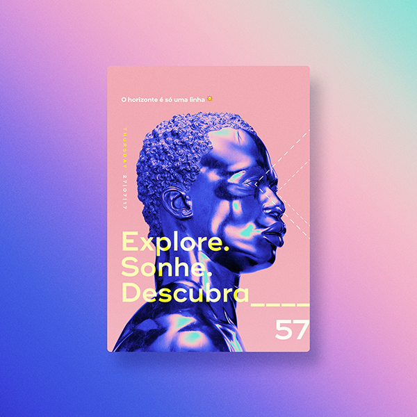 Explore. Sonhe. Descubra. poster design